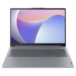 لپ تاپ لنوو مدل IdeaPad Slim 3 15IRU8 با پردازنده Intel Core i3-1315U، رم LPDDR5 با ظرفیت 8GB و فرکانس 4800MHz، حافظه SSD با ظرفیت 256GB، نمایشگر 15.6 اینچ با پنل TN