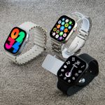ساعت هوشمند ورنا مدل W45 Max With 7 Bands مناسب برای ورزش مجهز به گام شمار